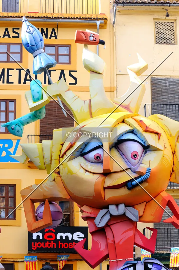 Ninot in the streets of Valencia