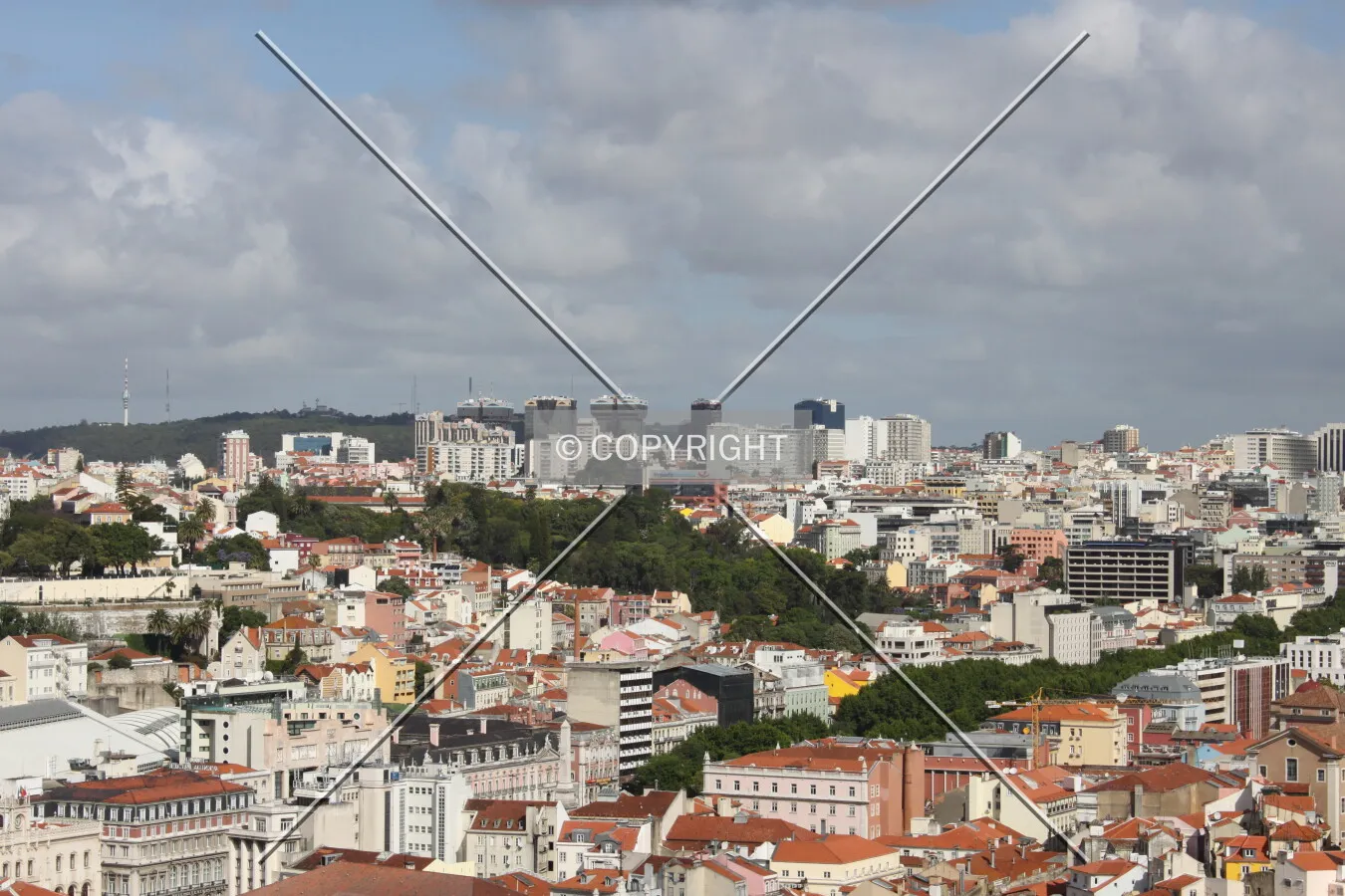 Looking northwest from Castelo de São Jorge