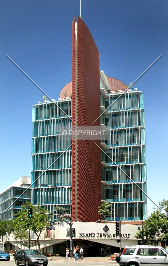 Distinctive "point' on the building's east side