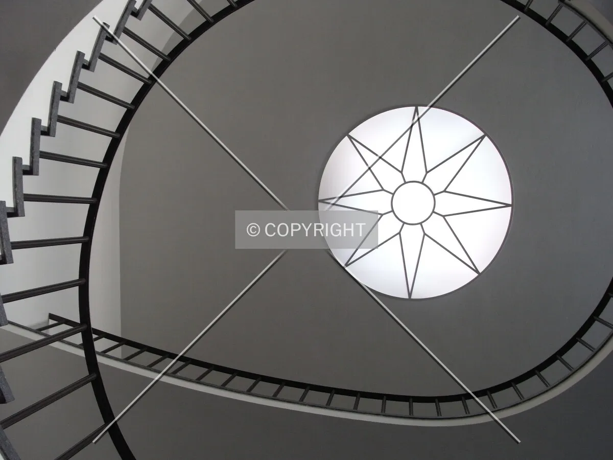 View up the stairway of Kollegienhaus Basel