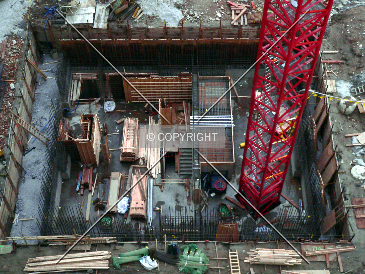 View of the site from the 10th floor of the Transportation Building