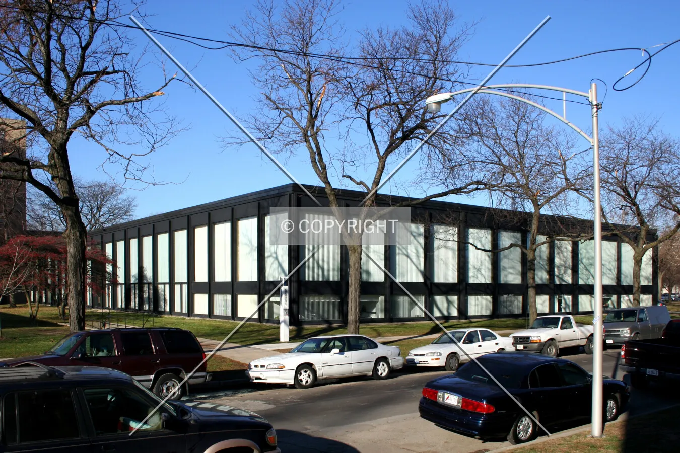 View from the southeast