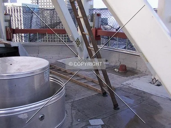 Roof platform below the cupola