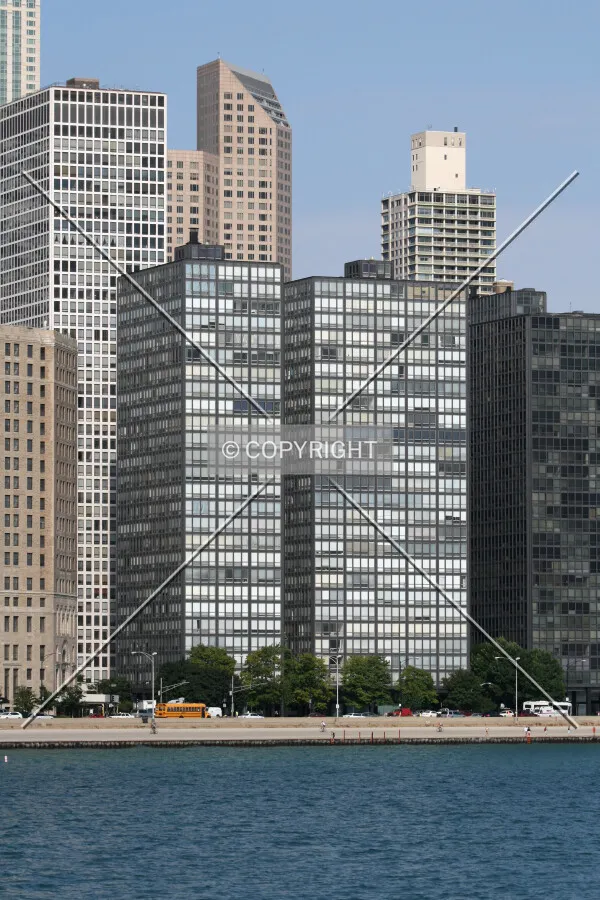 The southern pair seen from Olive Park