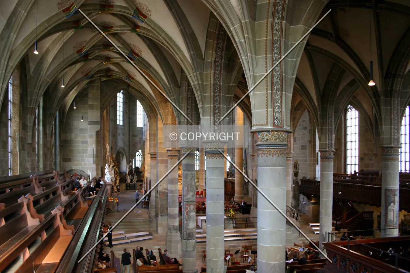 Interior from the northwest corner