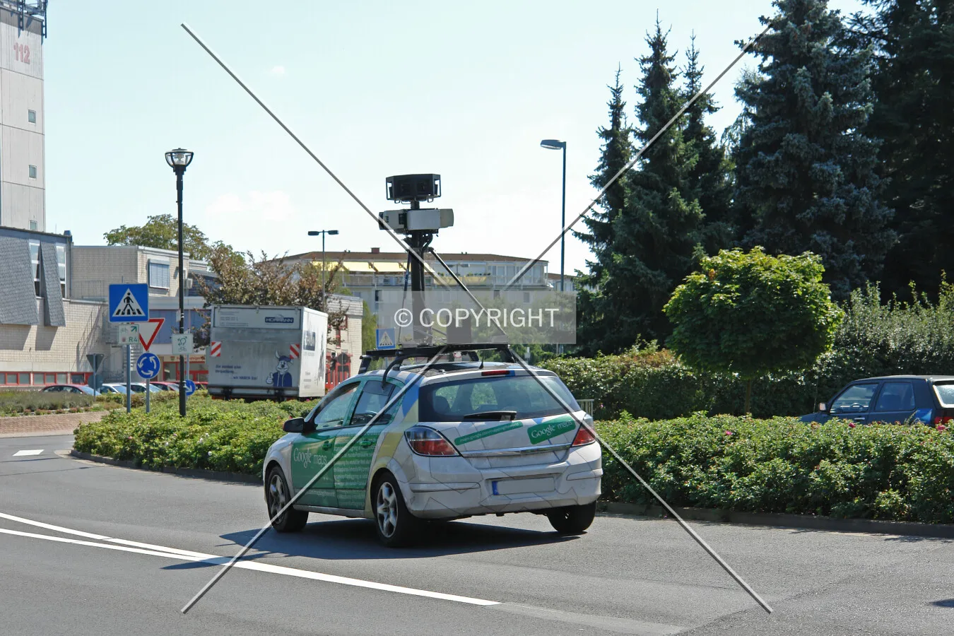 A Google Maps Streetview Car