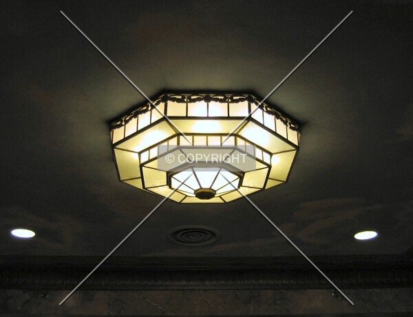 Light fixture near Marquette Avenue entrance