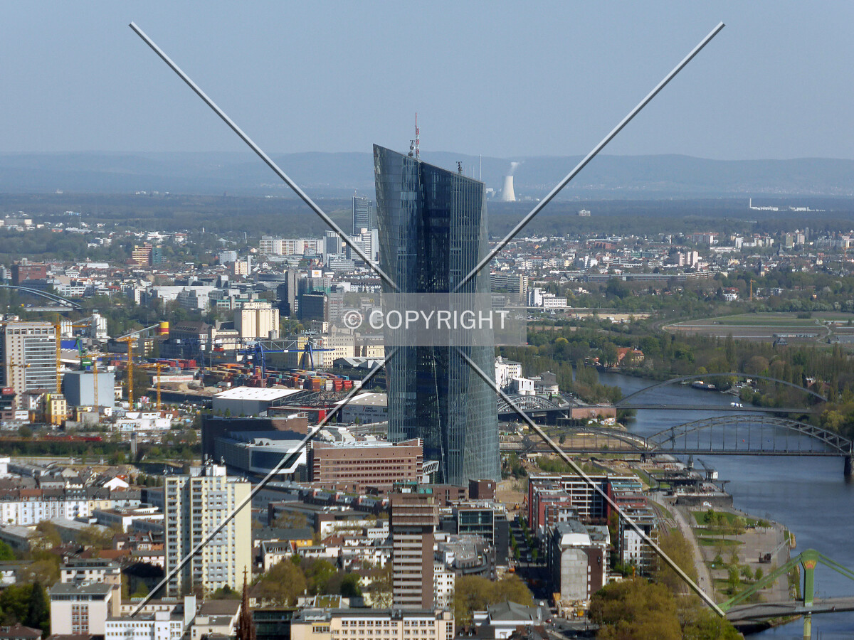 European Central Bank Headquarters - as seen from the Financial District