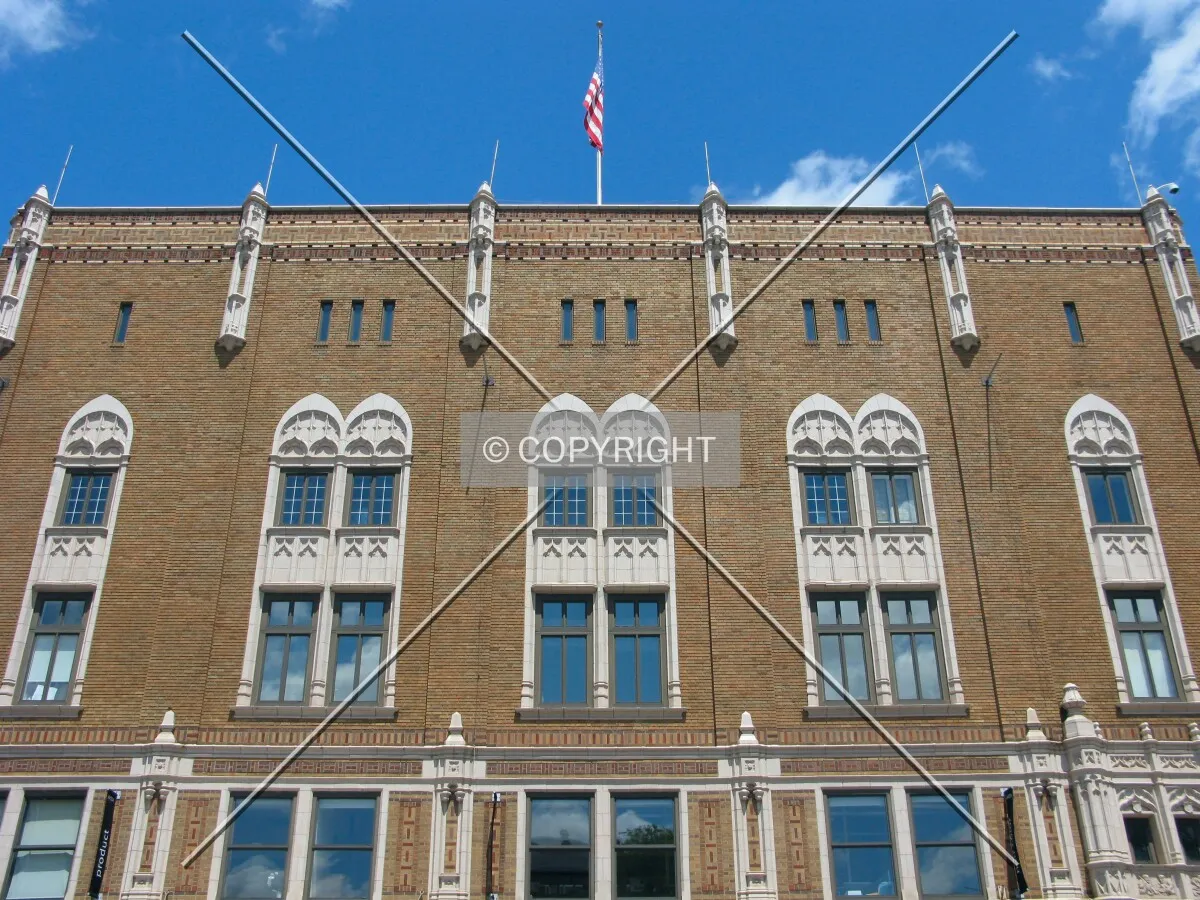 Looking up from 4th Street SE