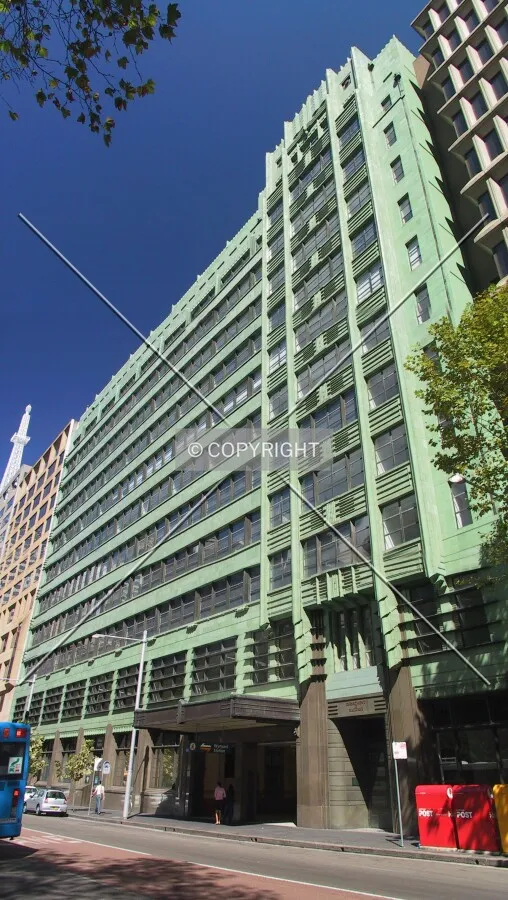 View of the east facade from the northeast