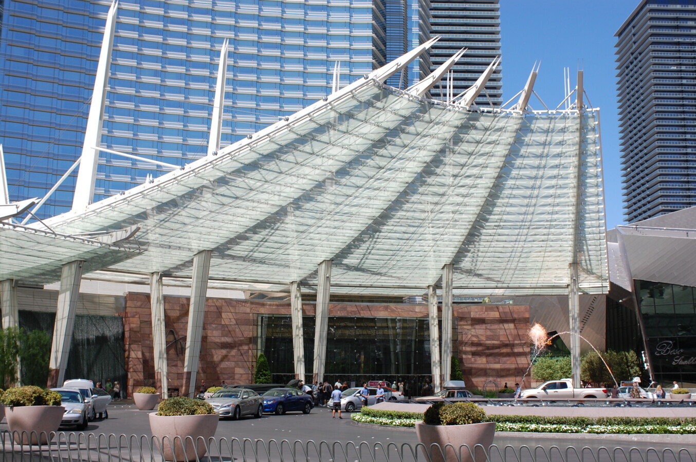 View of the driveway