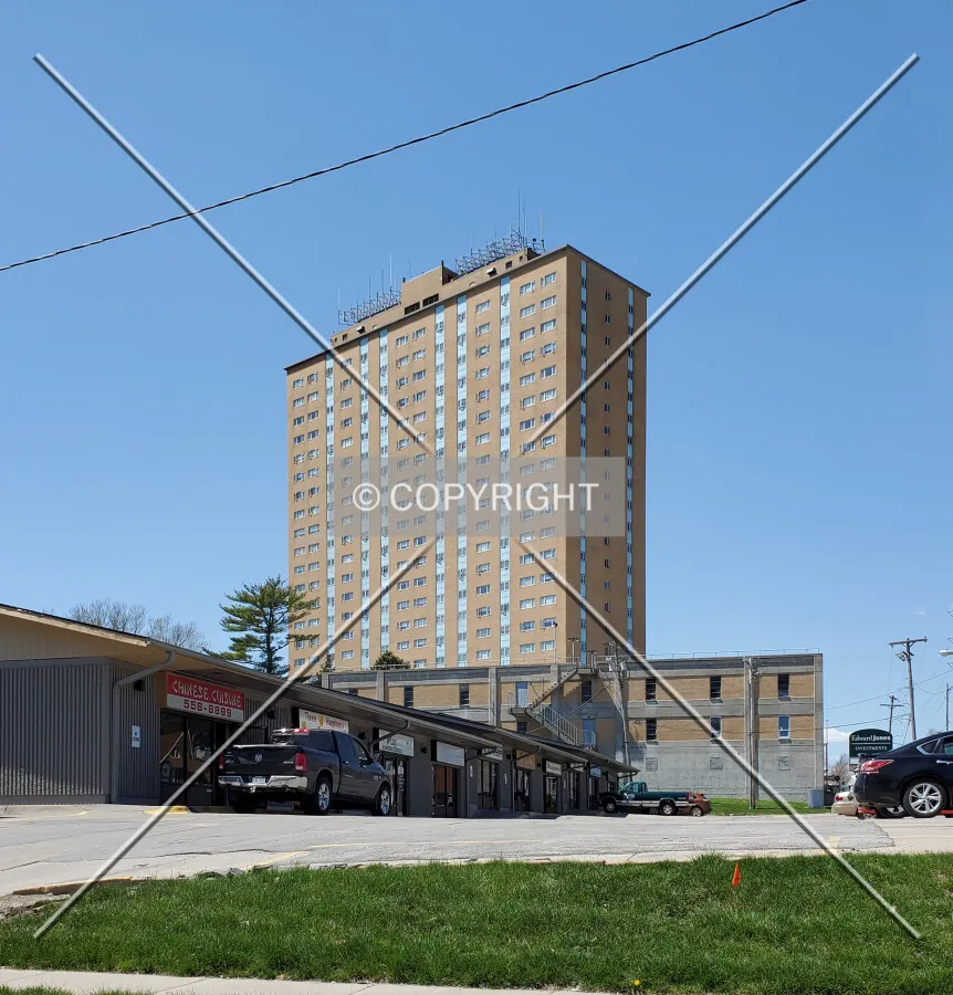 Northeast view; April 23, 2020