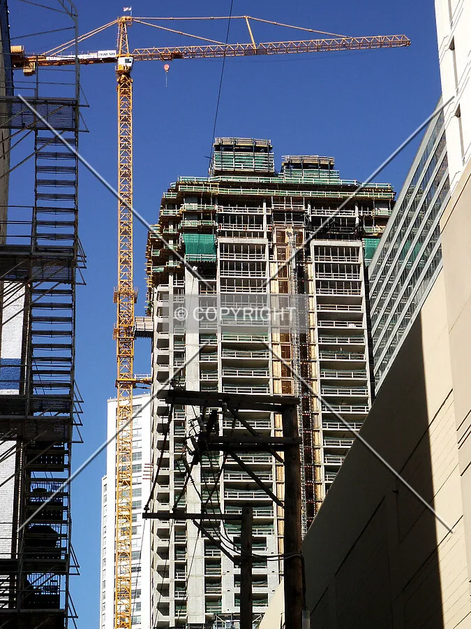 Looking north up the alley from 13th Street