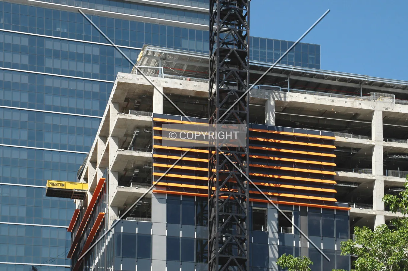 Top of the northwest corner
