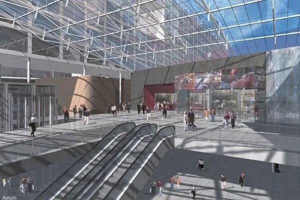 View inside the atrium