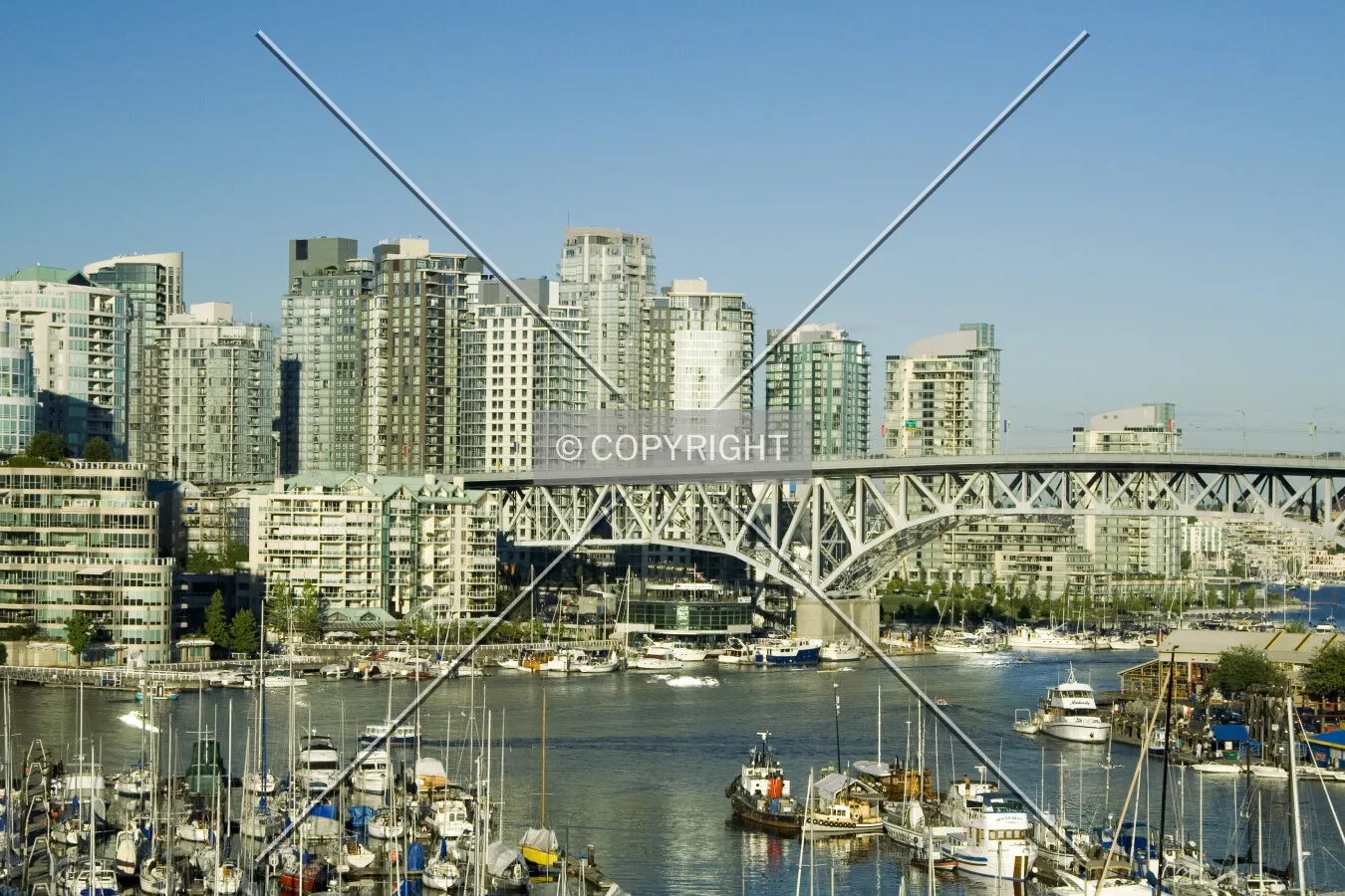 Skyline with Granville Bridge