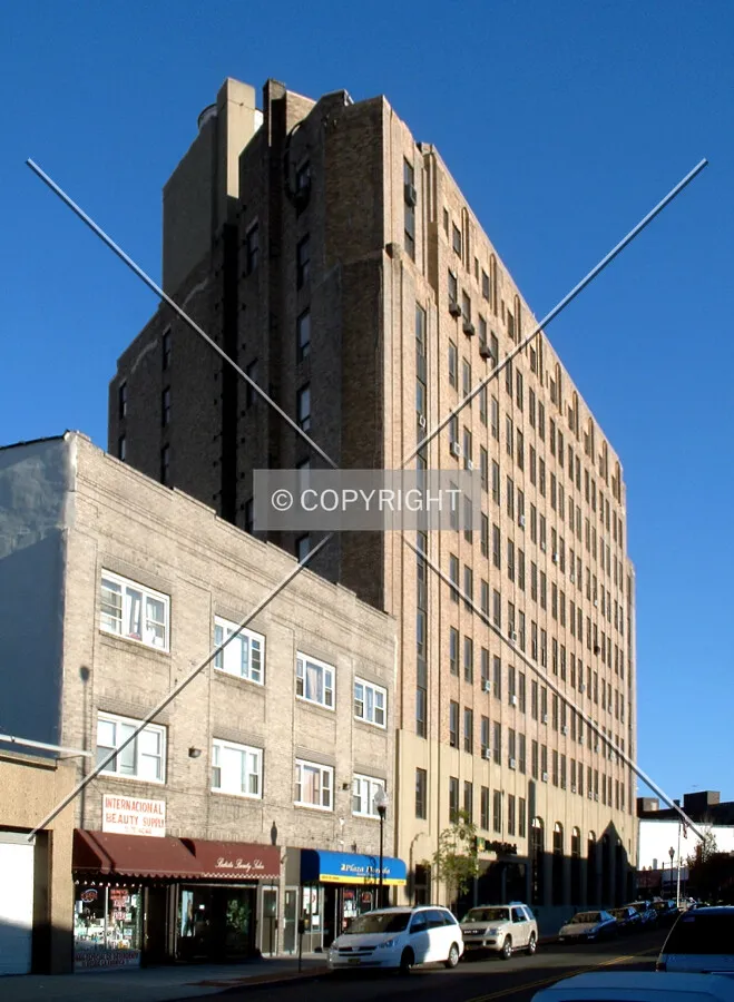 View from the northwest along New Brunswick Avenue