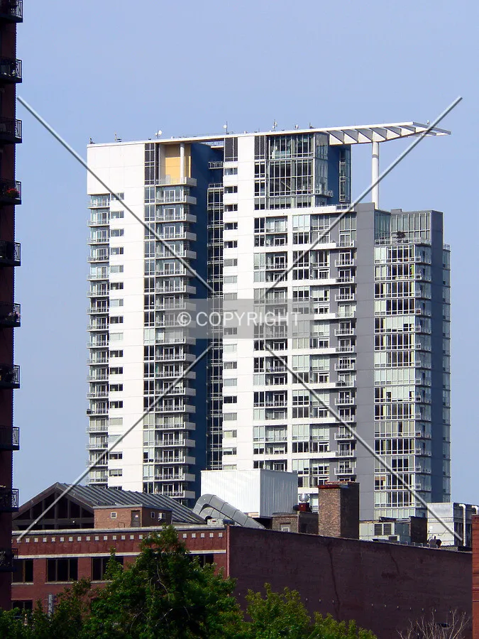 View from the northeast on the Chicago River