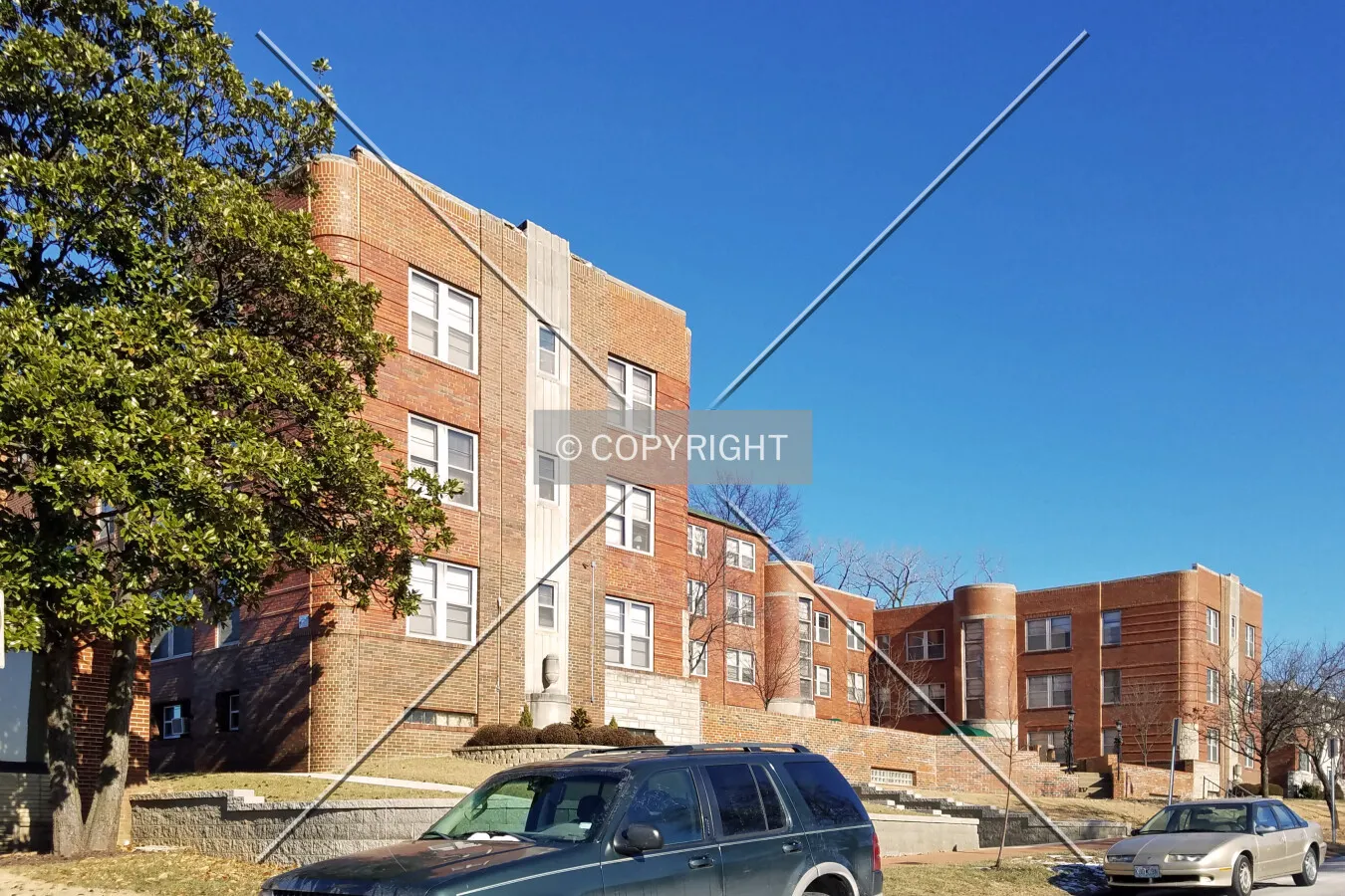 View from the southwest; January 7, 2017