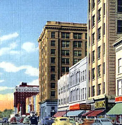 Vintage view from the northeast