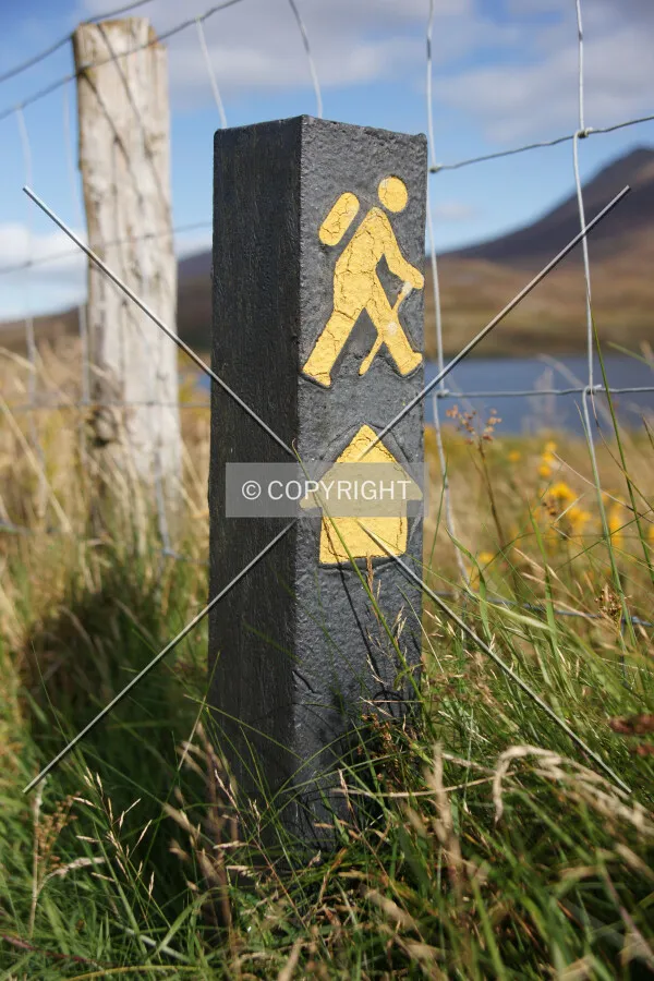 Walk here - Walking sign