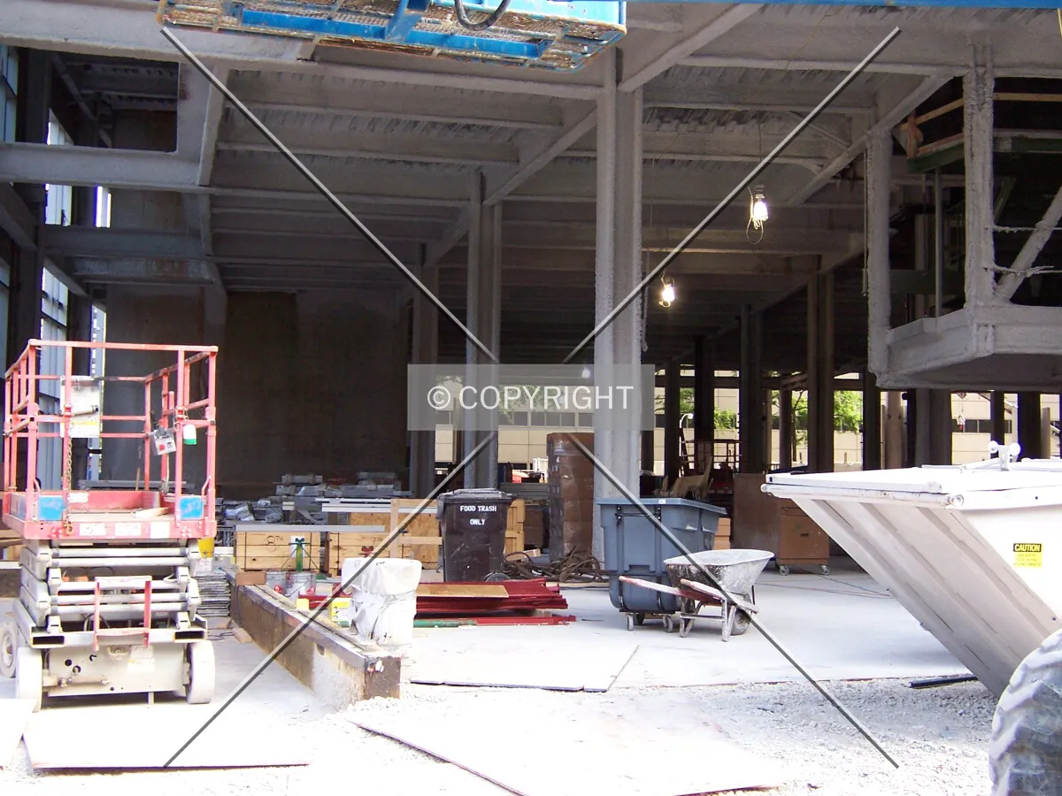 Looking into the first floor from Chicago Avenue