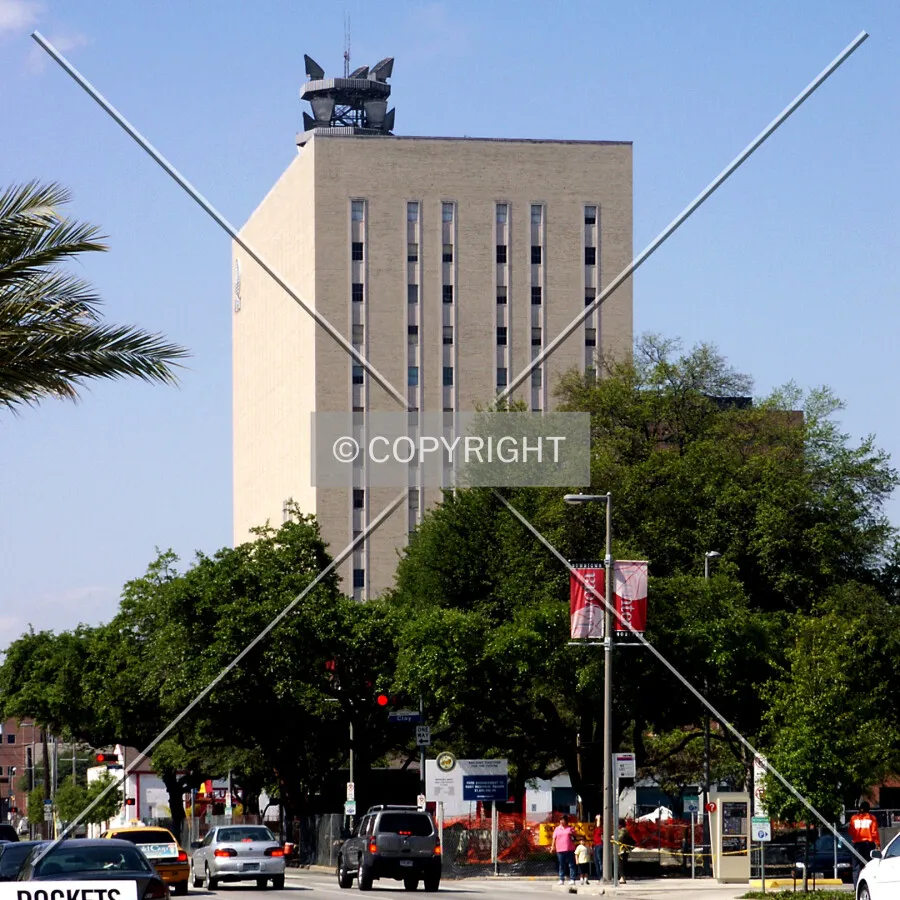 Looking southwest from La Branch Street