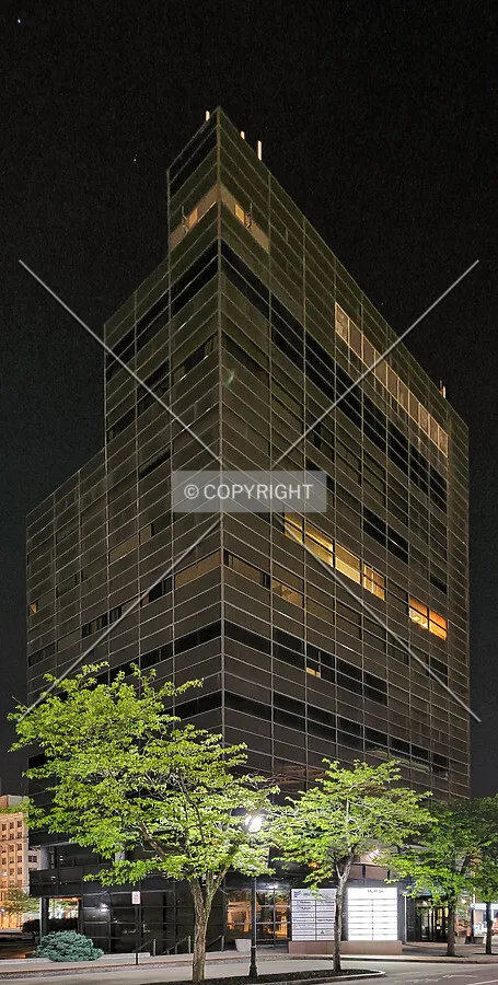 Southeast view at night; May 23, 2020