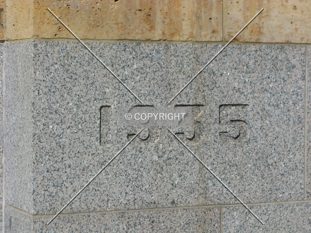 Cornerstone in granite