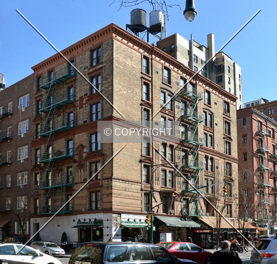 View from the northwest at Columbus Avenue and 73rd Street