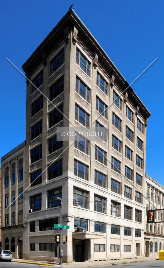 From across Main Street to the southwest