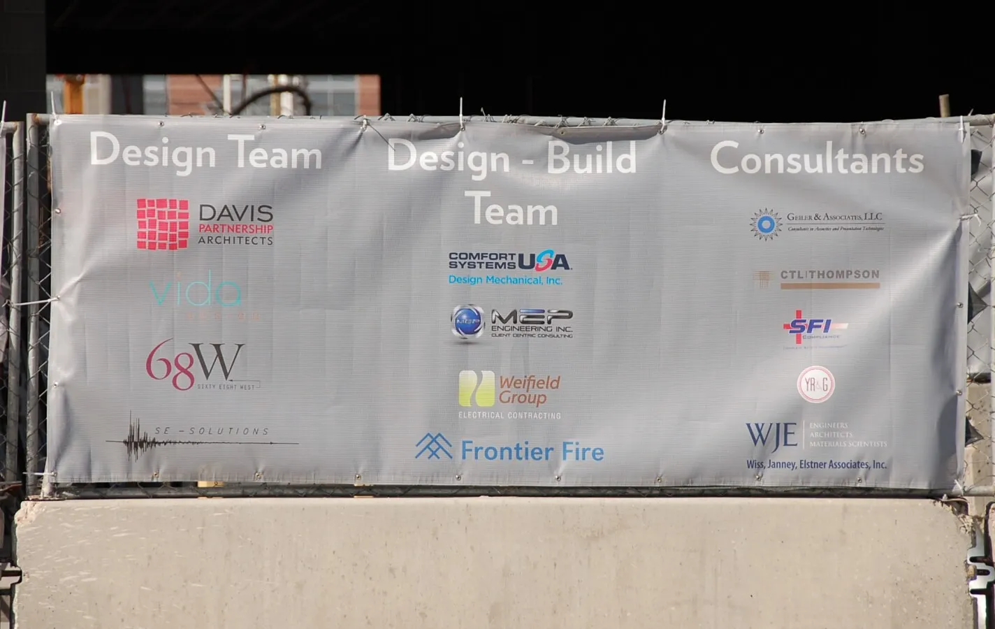 Construction banner