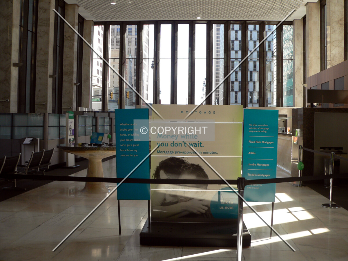 View of the banking hall