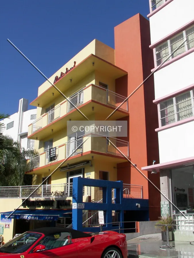 View from the north on Collins Avenue