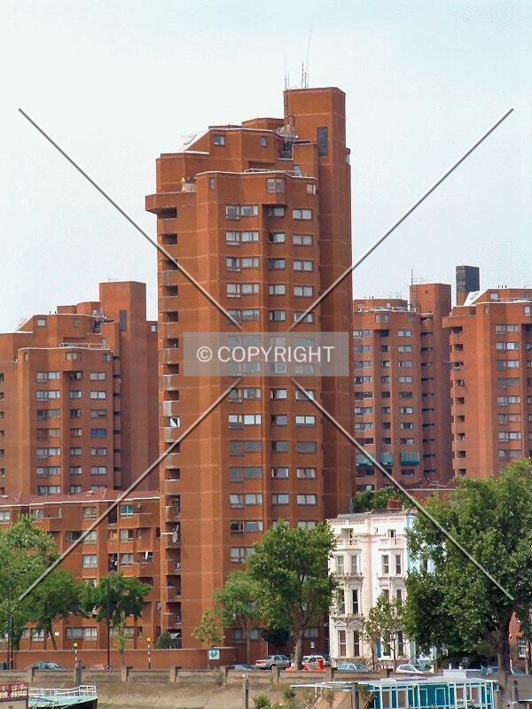 View of tower with the rest of the estate behind