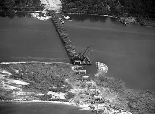 View from the northwest, circa 1951