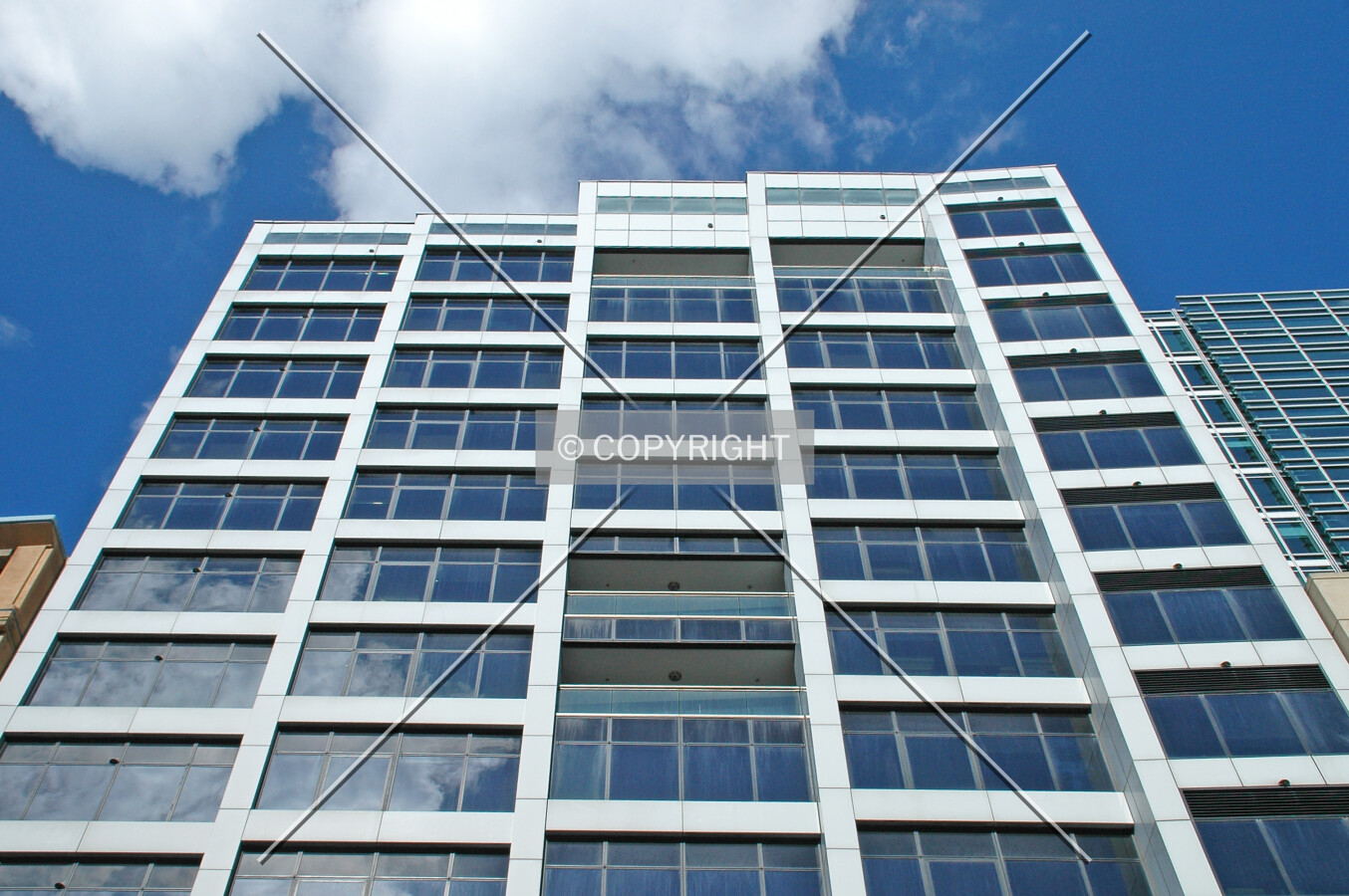 Looking up the west side