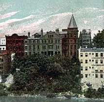 View from the southwest as originally constructed