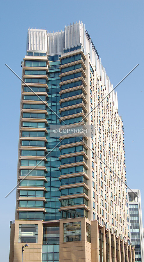 Looking up from the west