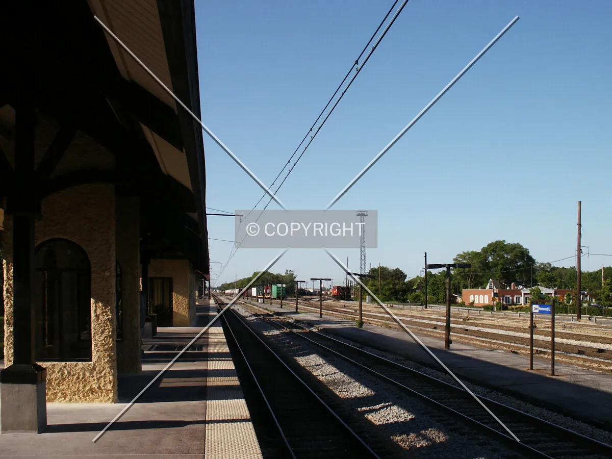 Looking north from the train station