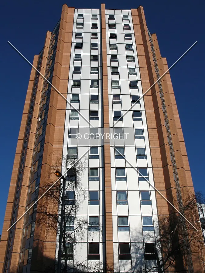 Looking up from the southeast