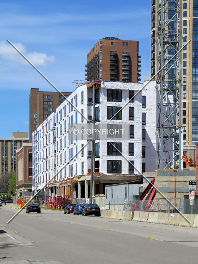 View to the west along 2nd Street South