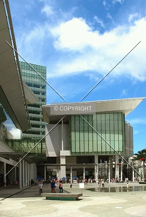 Elevation detail across main plaza
