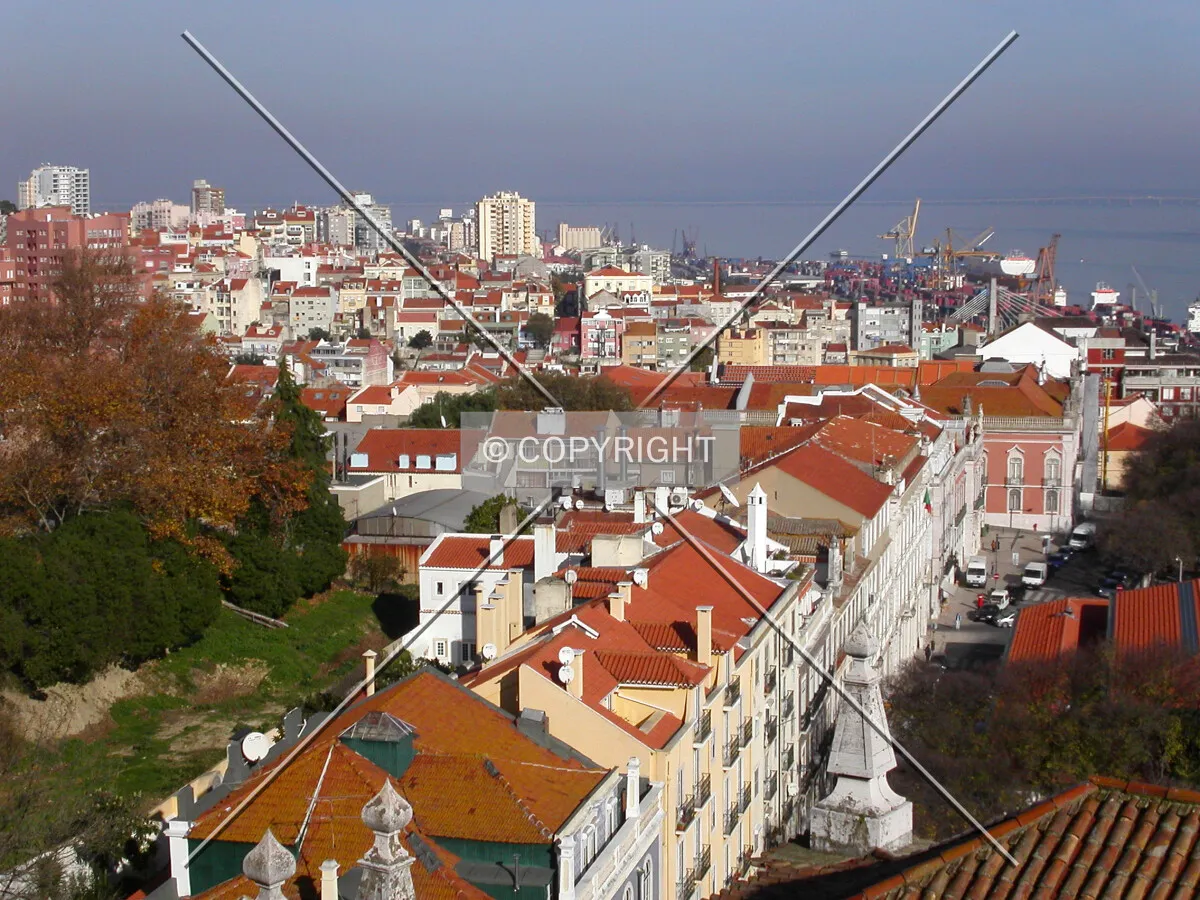 Looking south from the old town