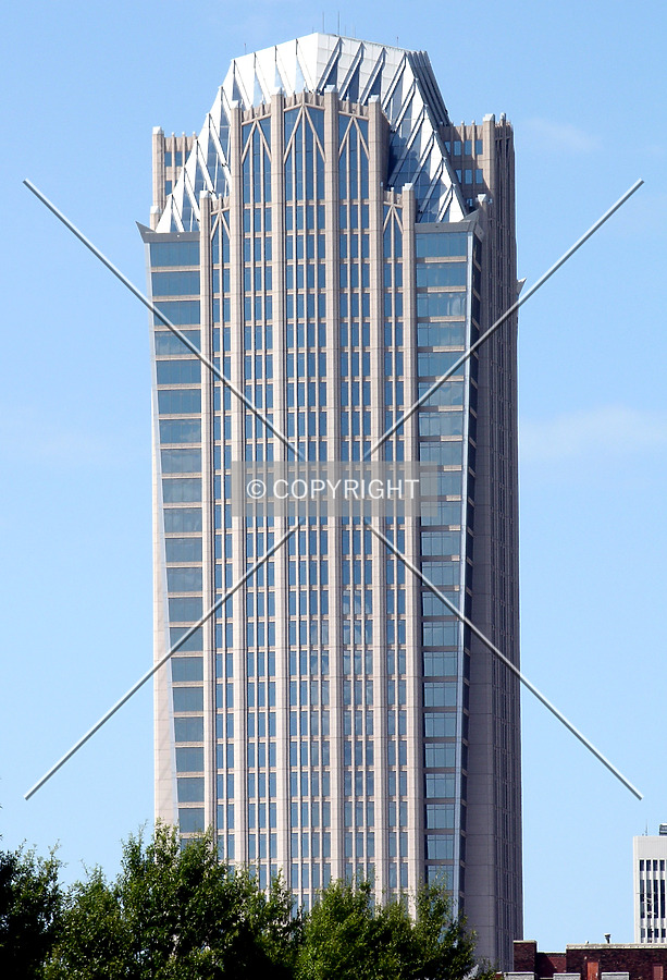 From the north along Tryon Street