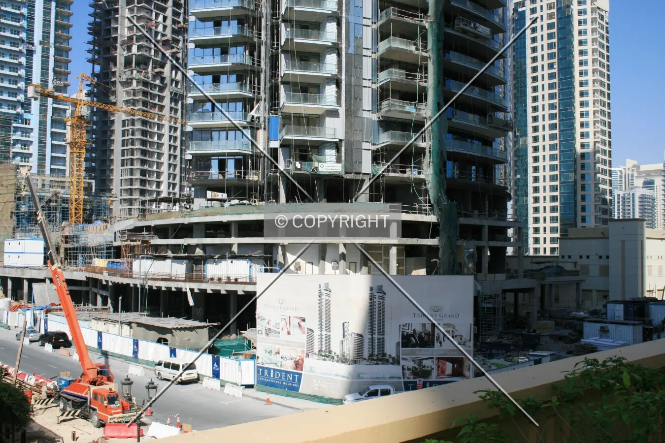 View of podium from southeast