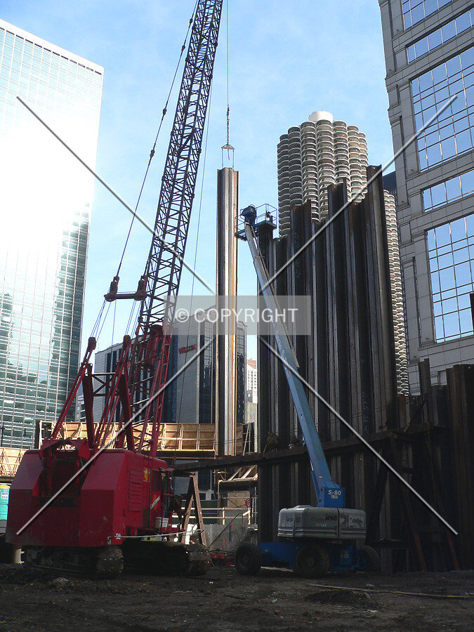 View across the site to the northeast corner