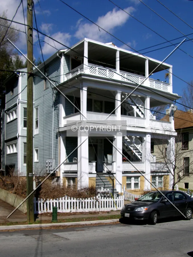 From the southeast across Highland Avenue