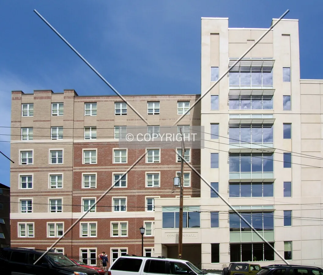 View from the southwest on Linden Street