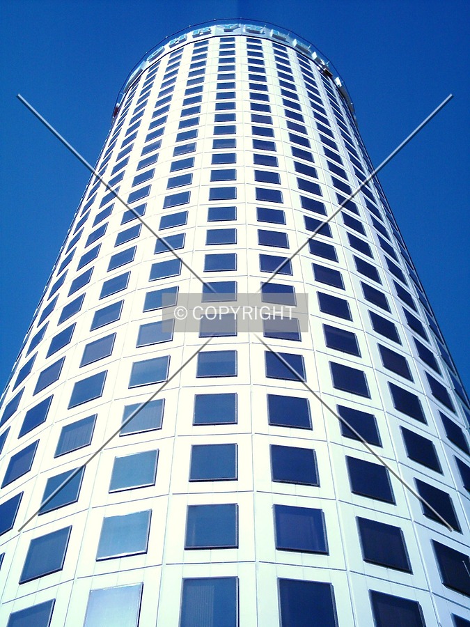 Looking up above the entrance